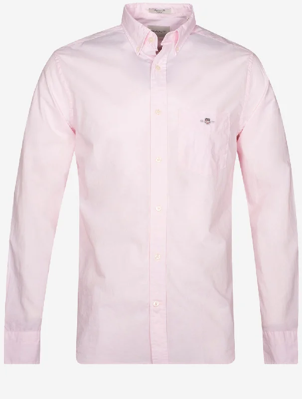 Low Prices Regular Poplin Shirt Light Pink