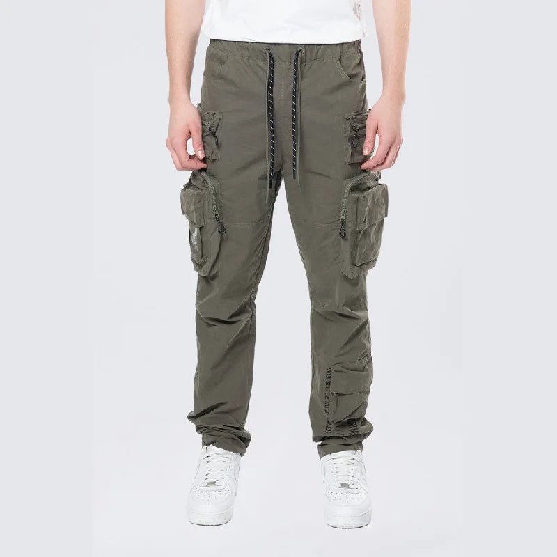 Big Deal Utility Windbreaker Cargo Pants - Thyme