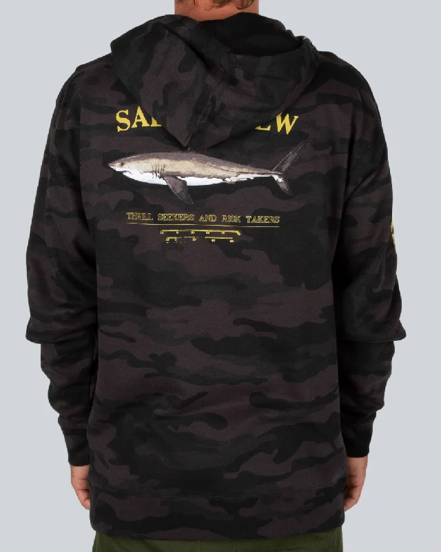 Value Deals Bruce Hood Fleece - Black/Camo