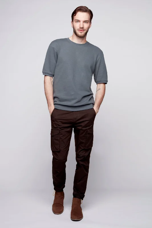 Weekend Savings Bonanza DEAN -  Slim Fit Cargo Chinos (Convertible Joggers) - Brown