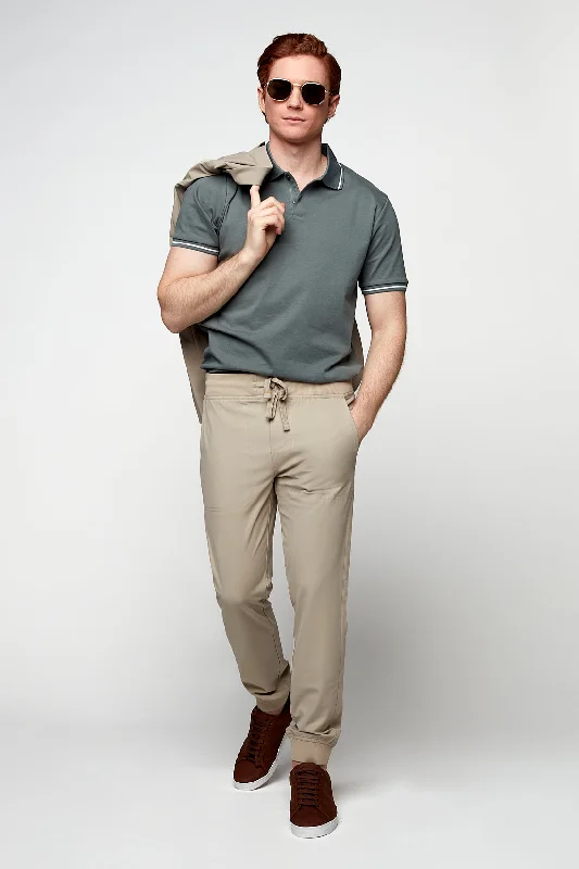 New Arrival AXEL - Pull-On Jogger with Elasticized Waist & Cuffs - Sage