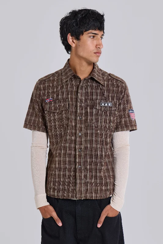 Fantastic Offers Brown Check Scout Shirt