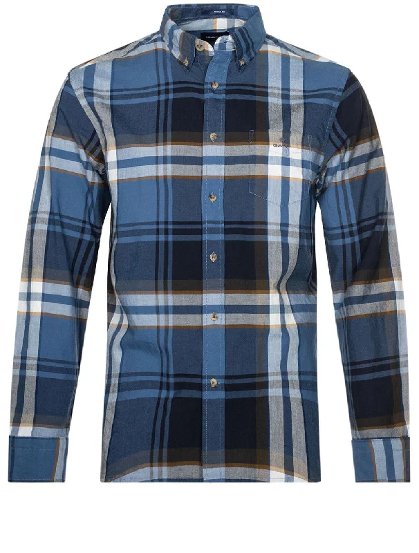 Weekend Deals That Impress Regular Broadcloth Plaid Shirt Salty Sea