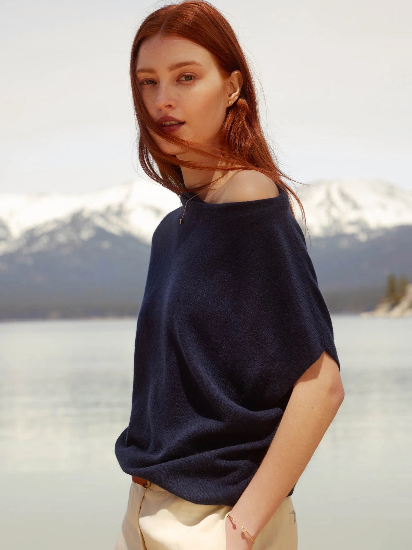 Hot Buy Brochu Walker Morton Cashmere Funnel Neck Sweater