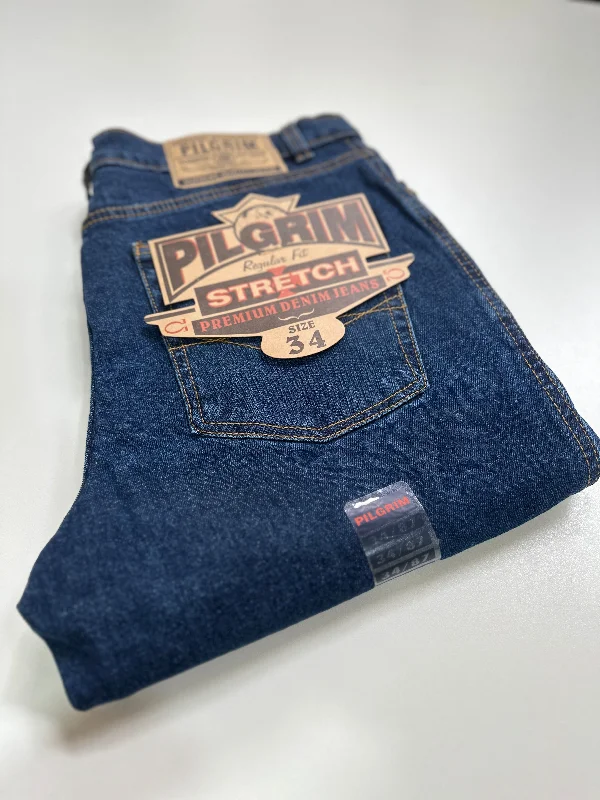 Special Price Mens 5 Pocket Western Jean, Stretch Fabrication, Short Leg, Indigo Stonewash
