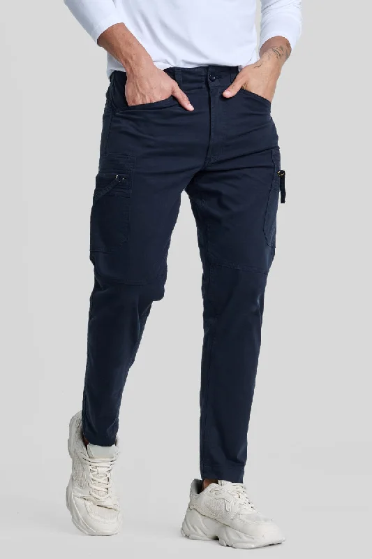 Make Your Weekend Count with Savings Navy Slim Fit Cargo Pants