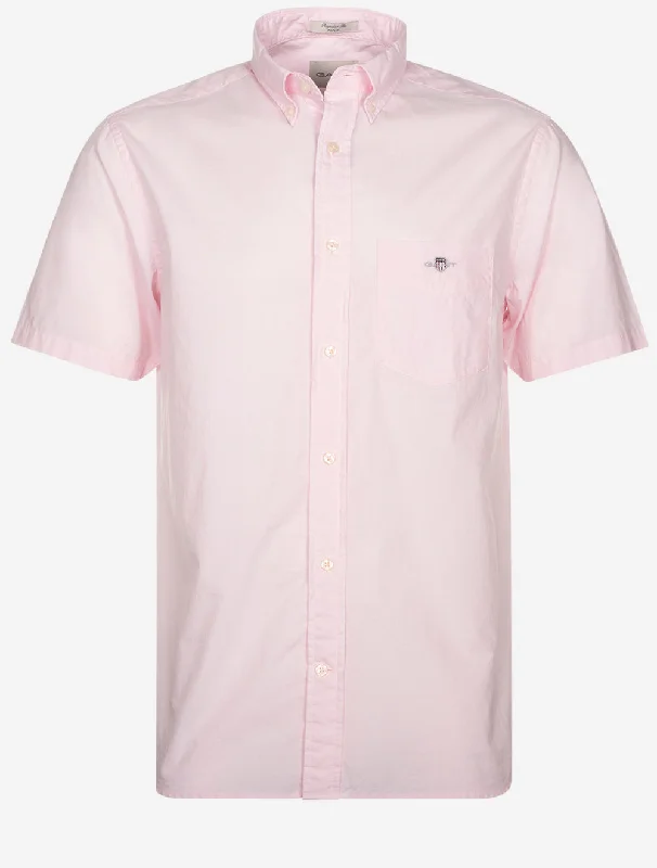 Deal Alert Regular Poplin Short Sleeve Light Pink