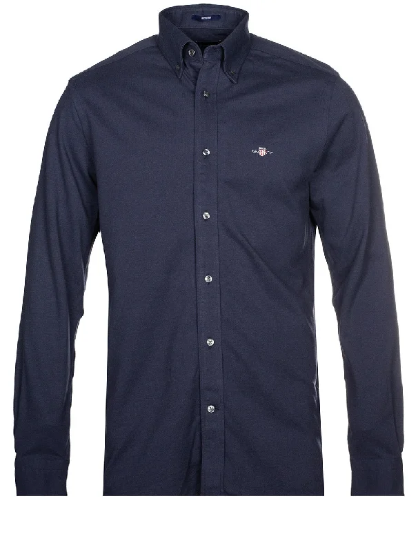 Can't Be Beat Regular Fit Jersey Piqué Shirt Marine