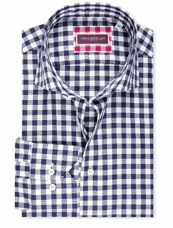 Bonus Offer Check Shirt-Navy