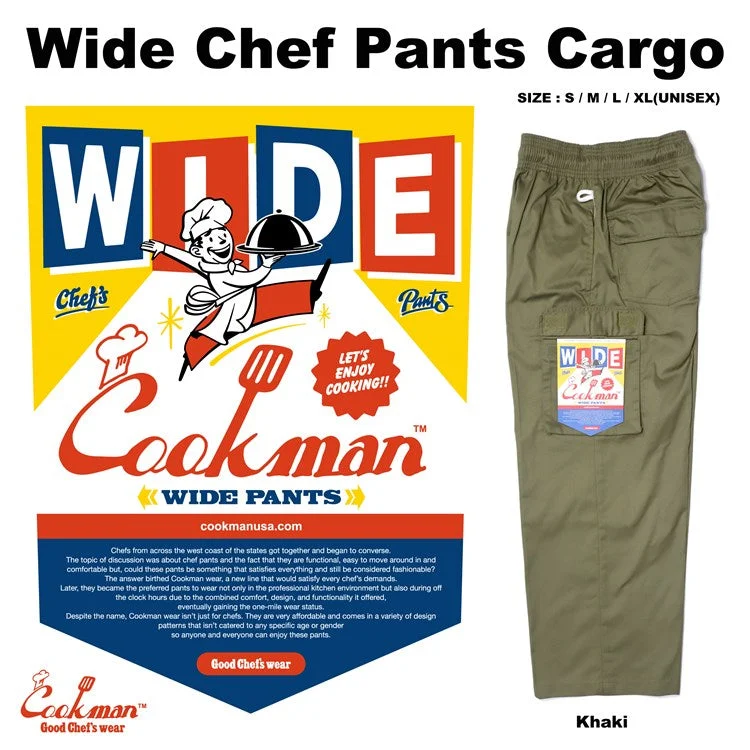 Unmissable Offer Cookman Wide Chef Pants Cargo - Olive