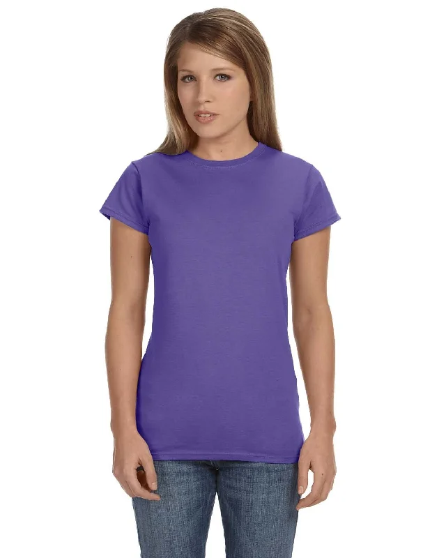 Seasonal Clearance Gildan Ladies SoftStyle T-Shirt | Heather Purple