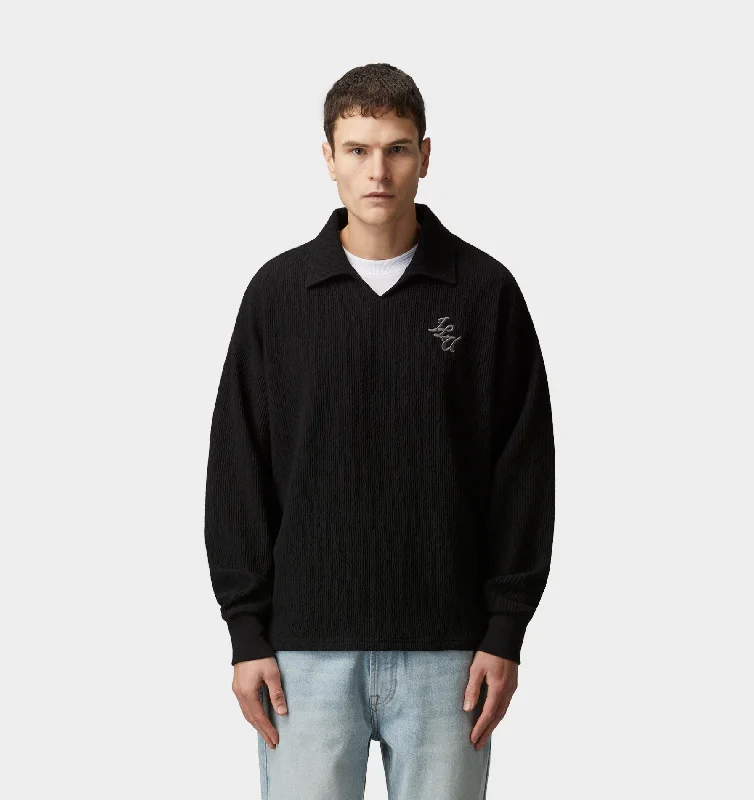 Big Discounts Josiah LS Polo - Black