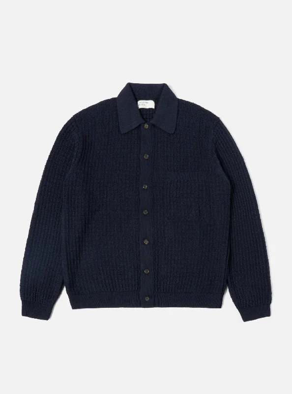 Value Deals Universal Works Knit Jacket in Navy Merino Knit
