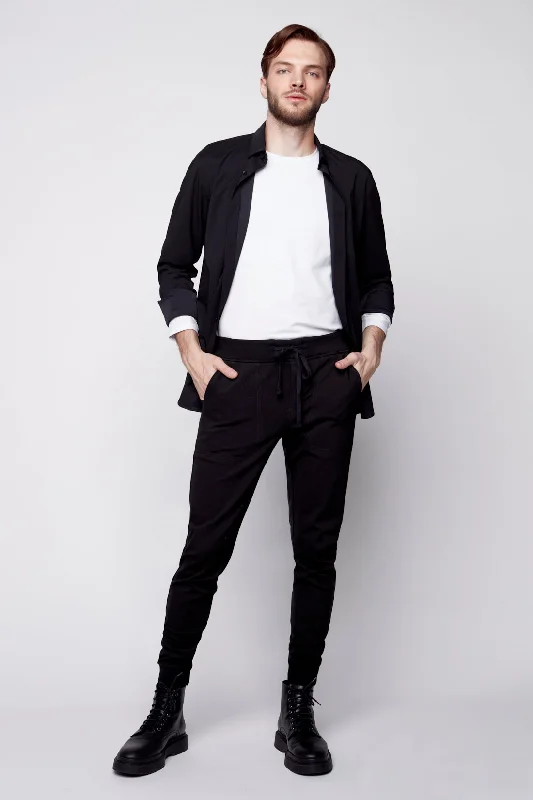 Weekend Deals That Sizzle AXEL - Pull-On Ponte Knit Jogger - Black