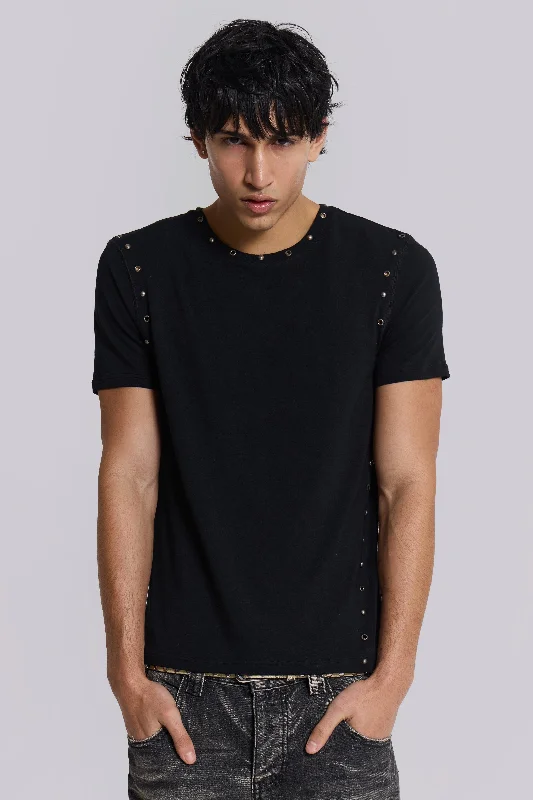 Closeout Studded Black Mist Tee