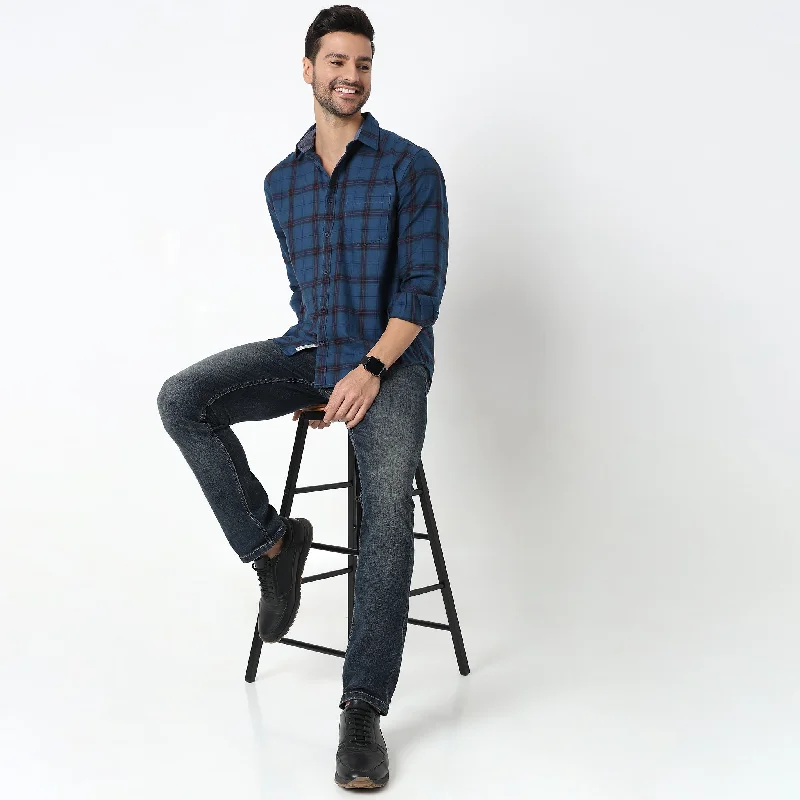 Bargain Blast Regular Fit Checkered Shirt