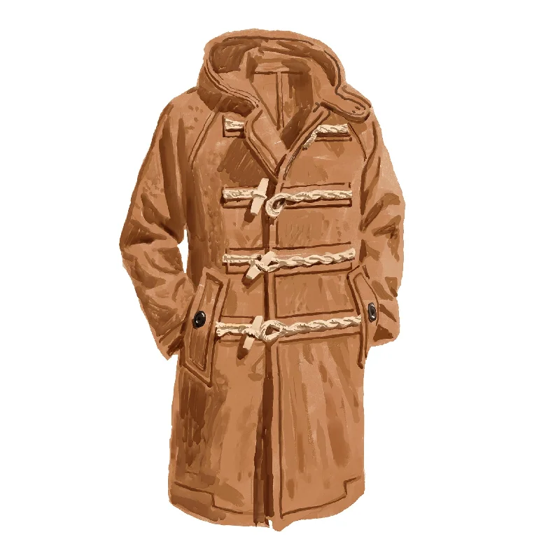 Members Only Men's British Wool Duffle Coat