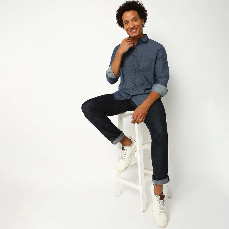 New Deals Regular Fit Solid Shirt