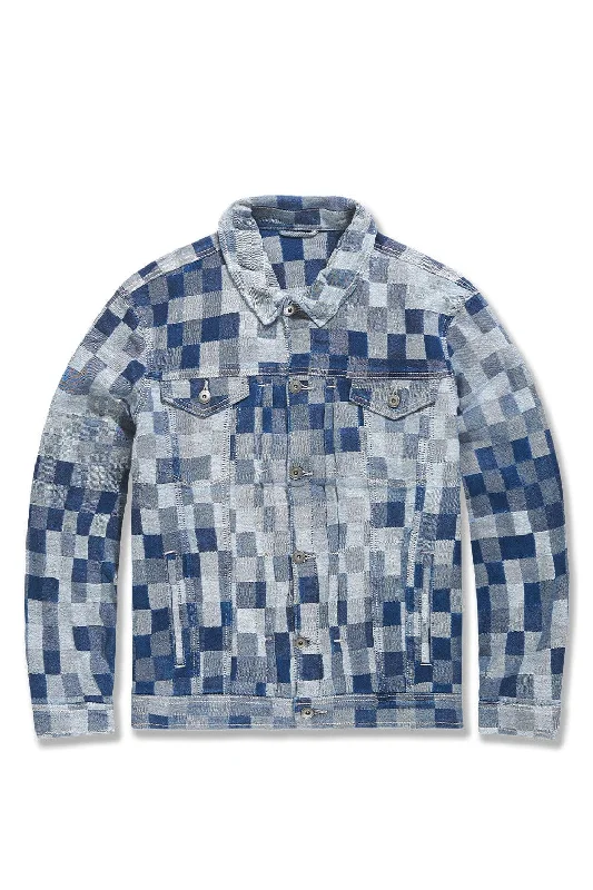 Seasonal Sale Illusion Denim Trucker Jacket (Aged Wash)