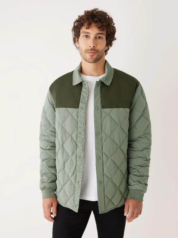 Deal Alert The Skyline Point Collar Jacket in Agave Green