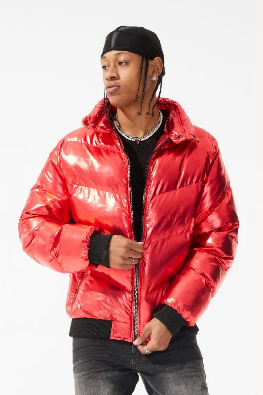 Low Price Flatbush Bomber Jacket (Metallic Red)