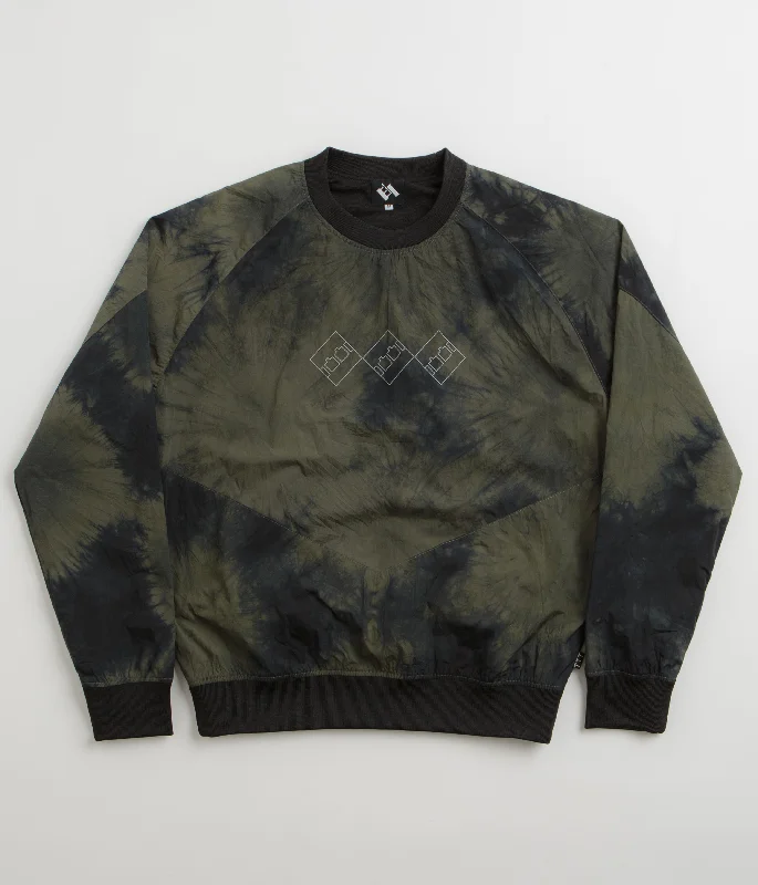 Hurry Up The Trilogy Tapes Tech Sports Crewneck Sweatshirt - Black / Olive Marble
