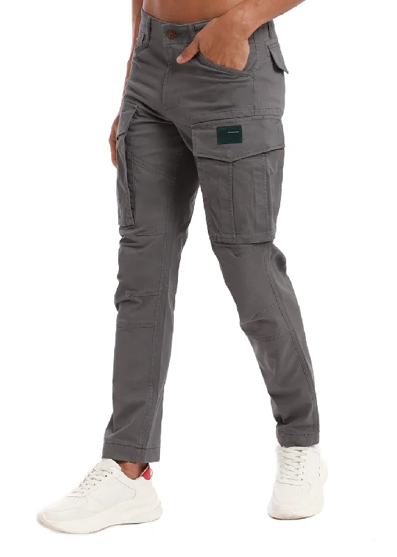 Unwind with Weekend Discounts Stone Gray Cargo Pant