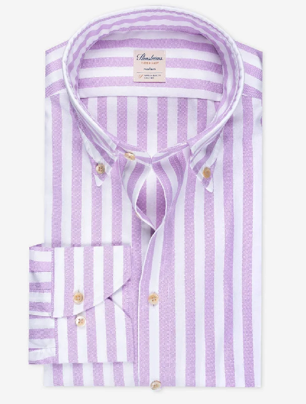 Deal of the Week Purple Barstripe Fitted Body Shirt