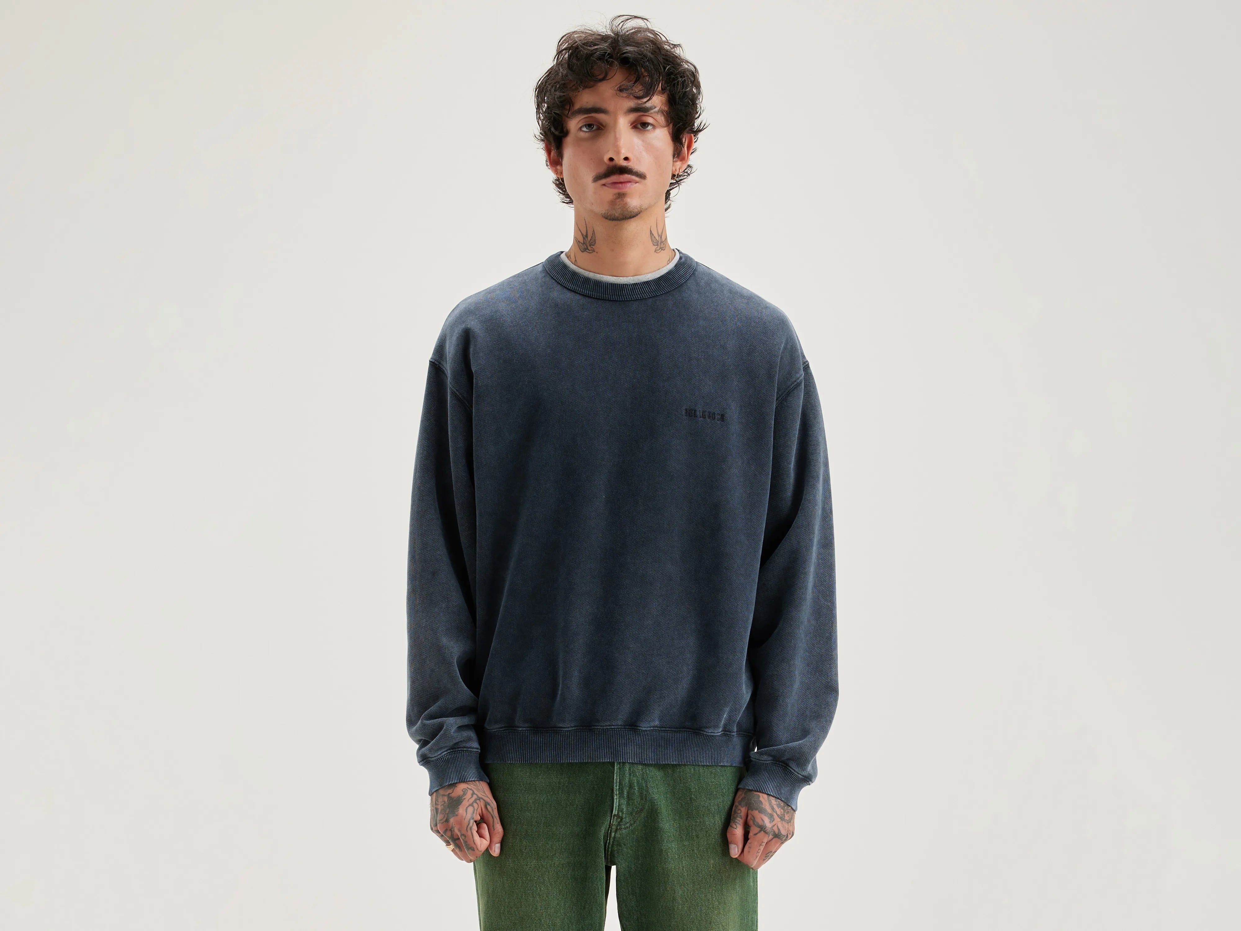 Discount Mania Fabien crew-neck sweatshirt (242 / M / BLACK BLUE)