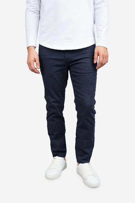 Deal Mania Garment Dyed Stretch Jeans Navy