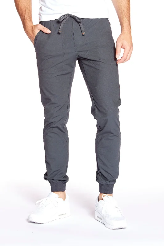 Price Drop AXEL - Pull-On Jogger with Elasticized Waist & Cuffs - Charcoal