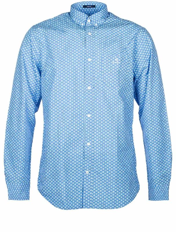 Savings Galore Regular Micro Star Shirt Clear Blue