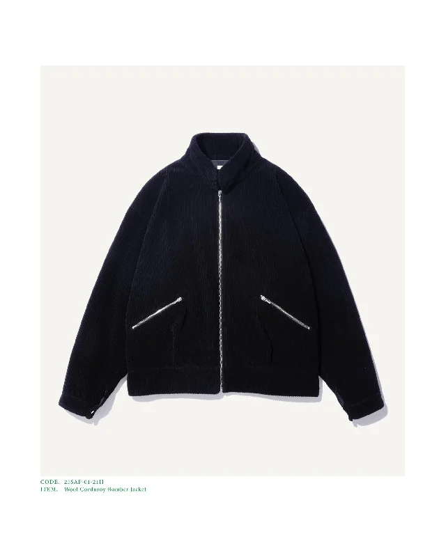 Limited Time Wool Corduroy Bomber Jacket