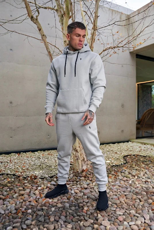 Value Deals Father Sons Stone Grey Relaxed Fit Rib Panel Bottoms - FSH722