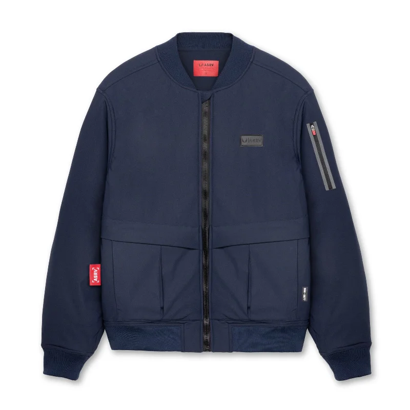 Weekend Bargains Await You 0677. Kinterra™ Weatherproof Bomber Jacket - Navy