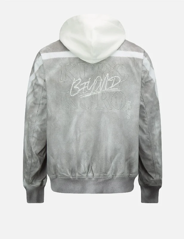Weekend Savings Bonanza Spray Dyed Bomber Jacket
