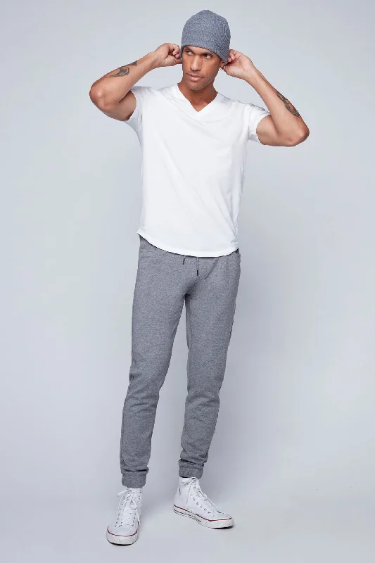 Weekend Deals to Make You Happy JAGGER - 5 Pocket Classic Ponte Knit Jogger - Mid Grey