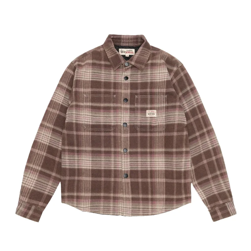 Weekend Shopping Made Better Heavy Washed Plaid Shirt