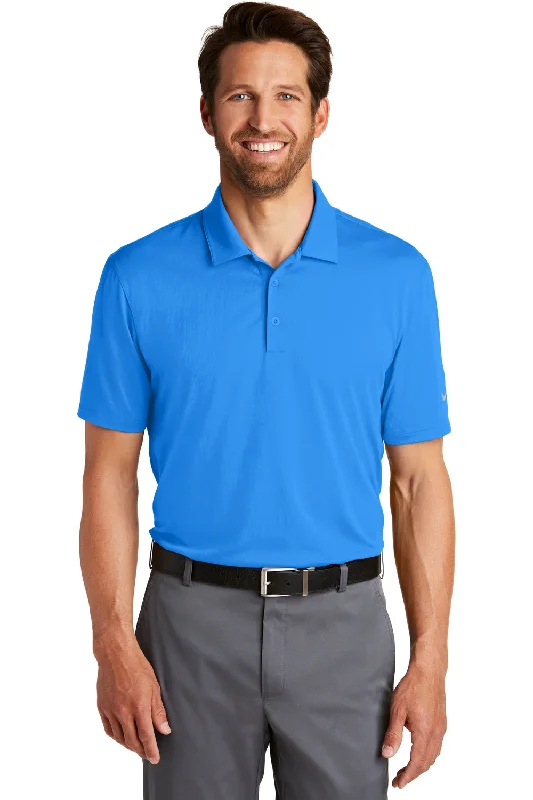 Quick Sale Nike Mens Legacy Dri-Fit Moisture Wicking Short Sleeve Polo Shirt - Photo Blue
