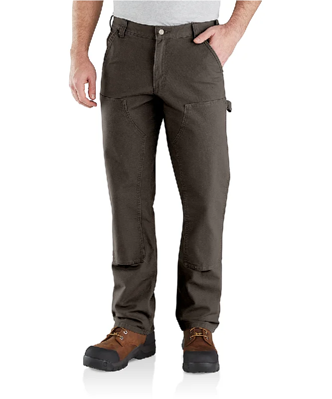 Deep Discounts Carhartt Rugged Flex Relaxed Fit Double Front Dungaree - Dark Coffee
