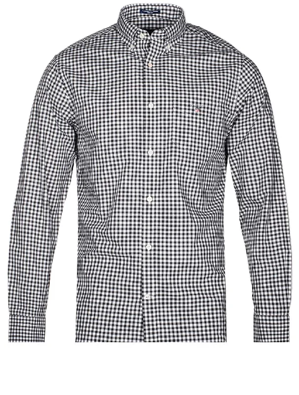 Weekend Specials Just for You Regular Fit Broadcloth Buttondown Gingham Shirt Black Weekend Specials Just for You Regular Fit Broadcloth Buttondown Gingham Shirt Black