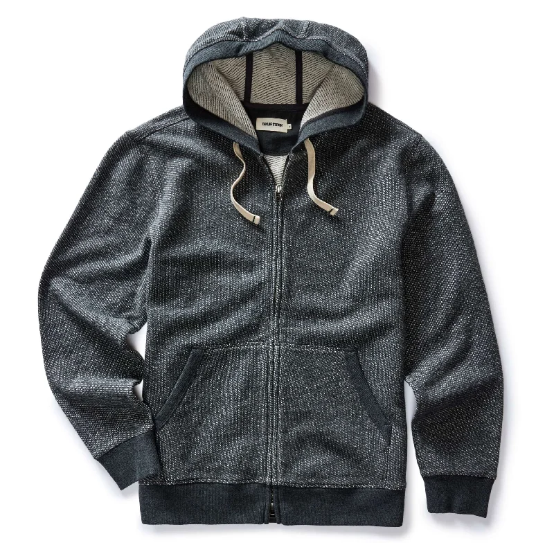Sale Event The Apres Zip Hoodie in Graphite French Terry Twill