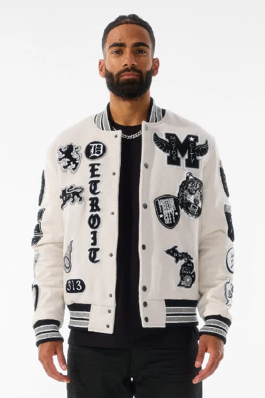 Price Cut Motown Varsity Jacket (Cream)