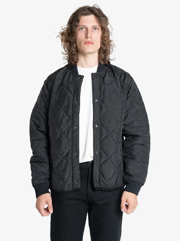 Weekend Offers That Dazzle Minimal Thrills Quilt Work Jacket - Black