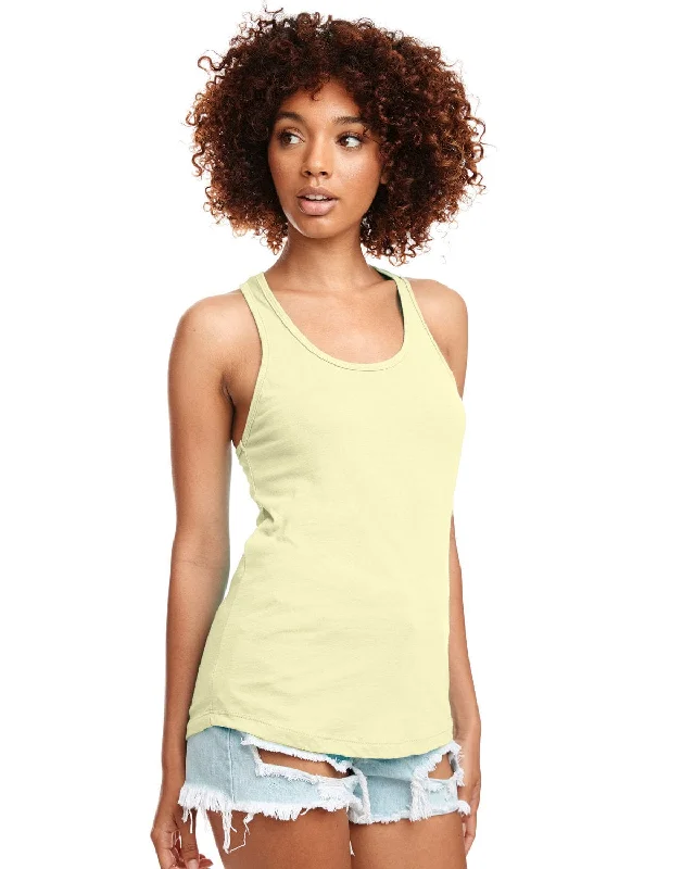 Factory Direct Sale Next Level Ladies Ideal Racerback Tank | Banana Cream
