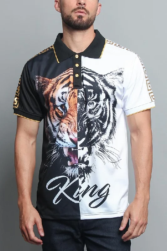 Holiday Sale King Contrast Tiger Polo