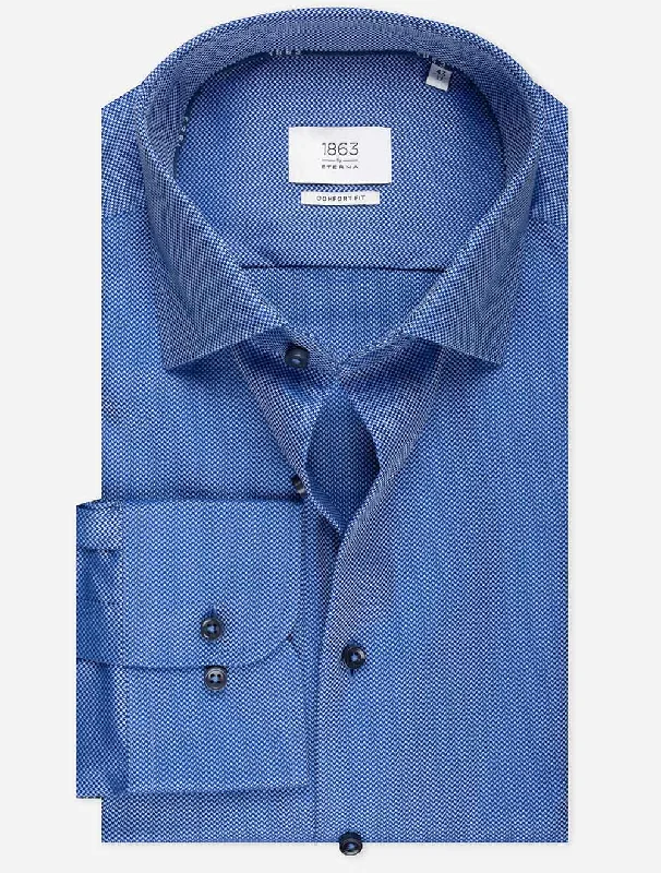 Clearance Event Pattern 2 Ply Comfort Shirt Navy