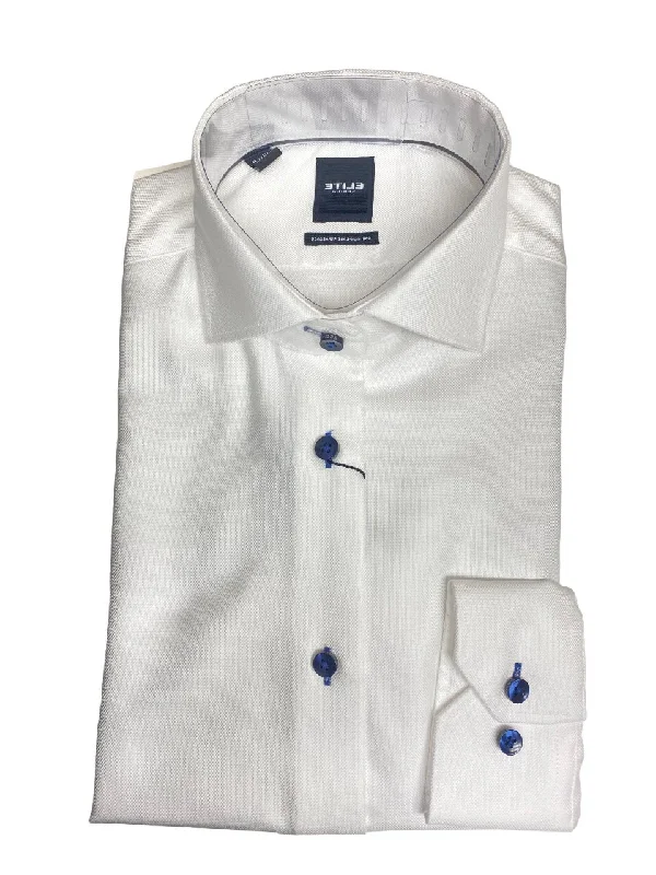 Take Advantage Serica Elite Tapered 100% Cotton Navy Textured Dress Shirt E2459014 Take Advantage Serica Elite Tapered 100% Cotton Navy Textured Dress Shirt E2459014