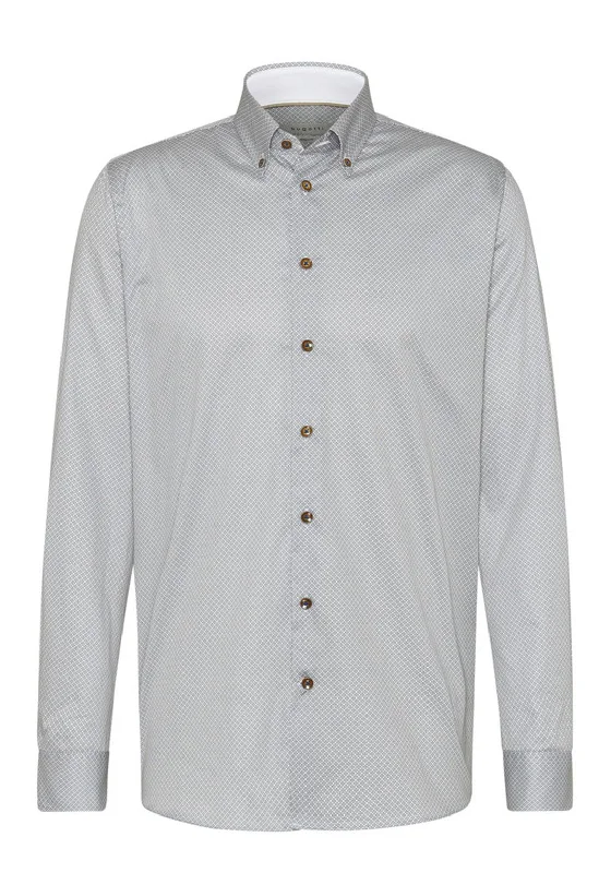 Major Deal Bugatti Easy Care Cotton Geo Print Shirt, Multi