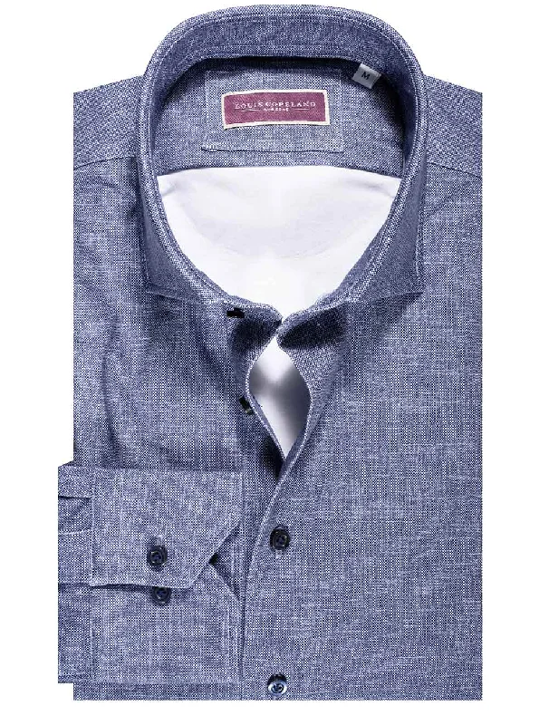 Discount Extravaganza Neymar Casual Weave Shirt Navy Blue